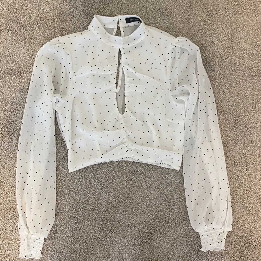 Glassons keyhole long sleeve shirt